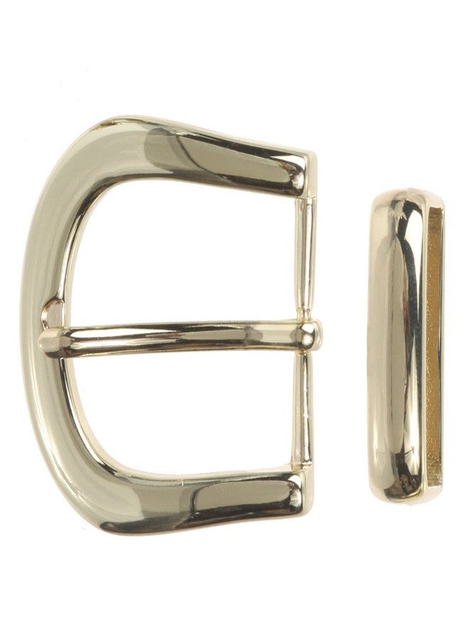 Beltiscool 1 1/4" (32 mm) Nickel Free Single Prong Horseshoe Belt Buckle Set, Gold - Image 1